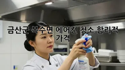 금산군 복수면 에어컨 청소, 합리적 가격! 🌬️✨